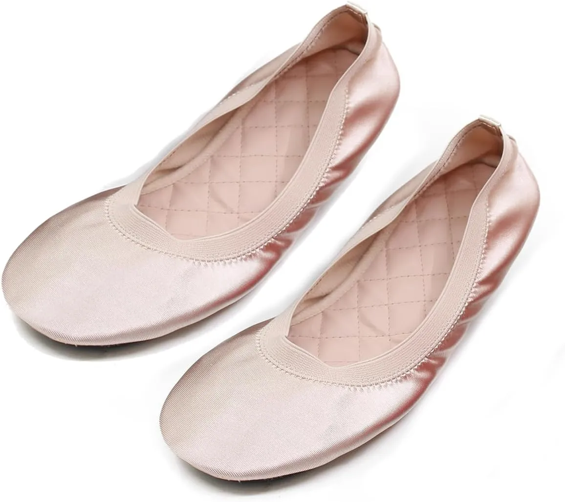 Foldable Portable Ballets Flats Shoes for Women That foldup and fit in a Bag
