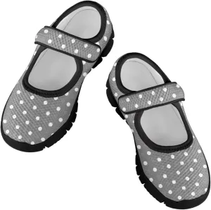 Forchrinse Rainbow Girls and Toddler Mary Jane Sneakers Soft Sole Barefoot Flats Comfort School Party Play Shoes Ballet Flats for Kids Size 11-2.5