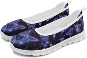 Forchrinse Underwater Turtle Fish Flats for Women Comfortable Round Toe Slip On Knit Flats Soft Work Nurse Flats Arch Support Slippers 5.5