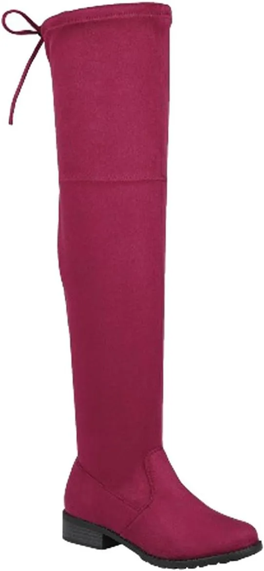 Forever Link Jalen-H4 Women's Over The Knee Thigh High Flat Boot