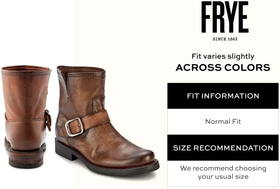 Frye Veronica Booties for Women Made from Full Grain Brush-Off Leather with Antique Metal Hardware and Waterproof, Hand-Stitched Goodyear Welt Construction