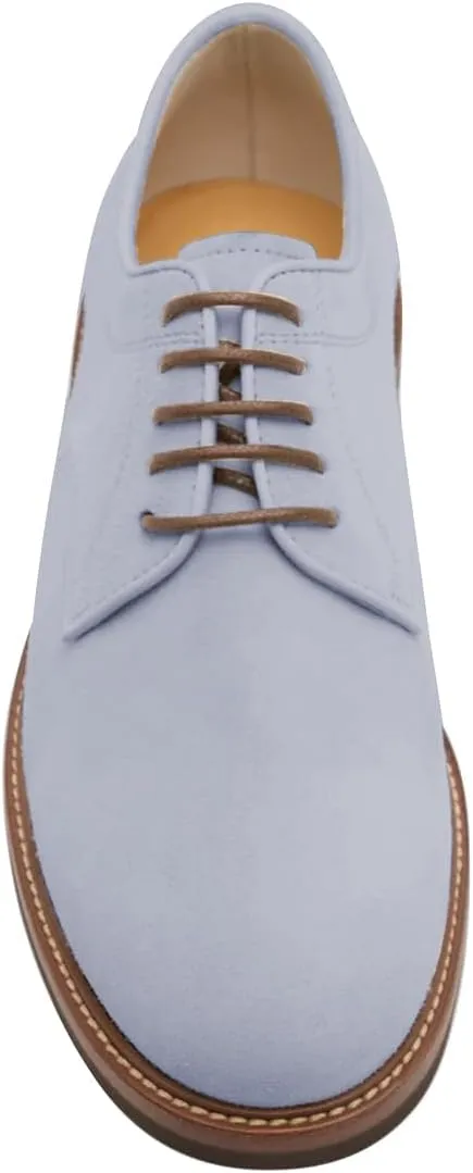 FSJ Men's Oxford Dress Shoes Round Closed Toe Lace-up Low Stacked Heel Wingtip Lovely Light Colors Casual Shoes Size 4-16 US