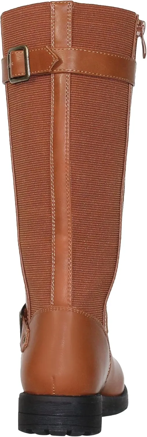 Generation Y Girl's Mid-Calf Knee-High Boots Riding Zip Closure