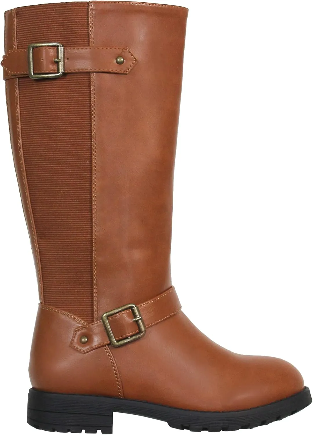 Generation Y Girl's Mid-Calf Knee-High Boots Riding Zip Closure