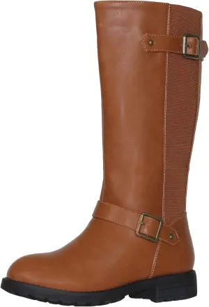 Generation Y Girl's Mid-Calf Knee-High Boots Riding Zip Closure