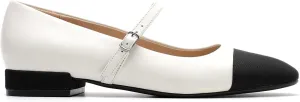 Genuine Leather Mary Jane Shoes Women Comfortable Casual Dressy Flats with Memory Latex Insole Adjustable Straps Comfort Mary Janes Flats