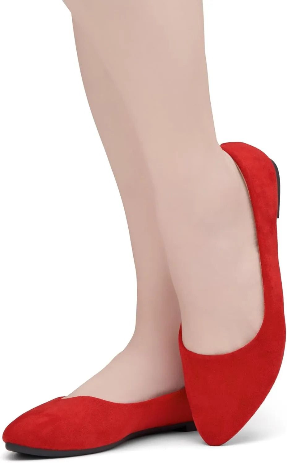 Herstyle Elina Women's Flats, Pointed Toe Ballet Flat Shoes, Slip-On Dressy Flats, Comfortable Casual Ballerina Shoes for Daily Wear, Work, Office, and Party