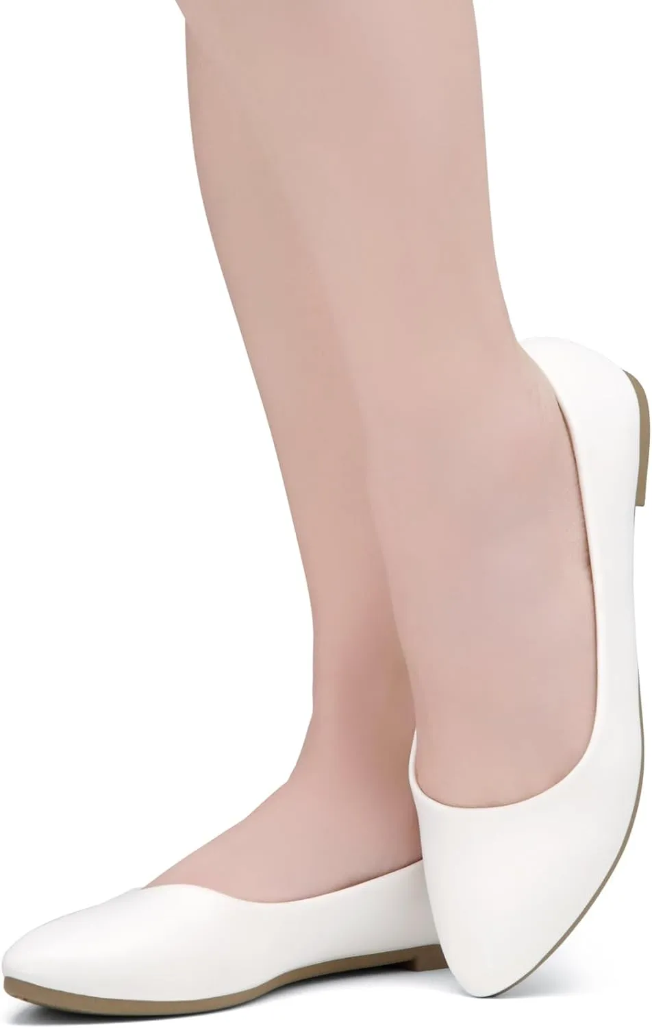 Herstyle Elina Women's Flats, Pointed Toe Ballet Flat Shoes, Slip-On Dressy Flats, Comfortable Casual Ballerina Shoes for Daily Wear, Work, Office, and Party