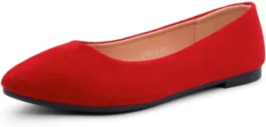 Herstyle Elina Women's Flats, Pointed Toe Ballet Flat Shoes, Slip-On Dressy Flats, Comfortable Casual Ballerina Shoes for Daily Wear, Work, Office, and Party