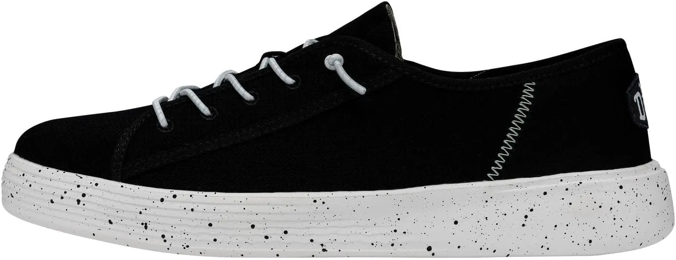 Hey Dude Men's Cody Sport Mesh Black Size 12 | Men's Sneakers | Men's Slip On Shoes | Comfortable & Light-Weight
