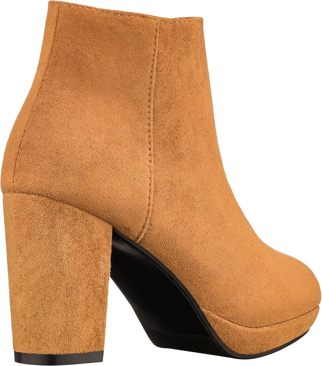 ILLUDE Women’s Ankle Bootie Side Zip Comfortable Block Heel Chunky Platform Ankle Boots