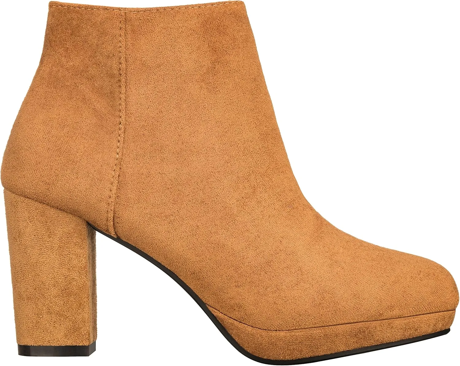ILLUDE Women’s Ankle Bootie Side Zip Comfortable Block Heel Chunky Platform Ankle Boots