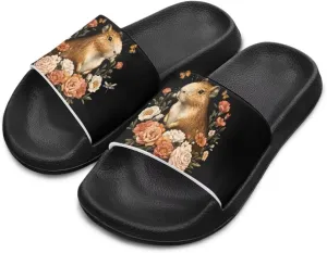 Jeiento Unisex Children Sandals Thick Sole Comfort Footed Casual Slide Open Toe Flat Sandals for Beach,Pool,Bathroom