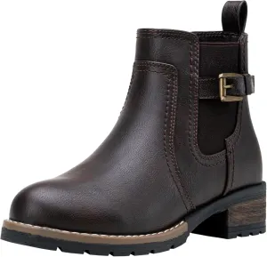 Jeossy Women's 9006 Ankle Boots Short Chelsea Booties for Women Low Heel with Zip