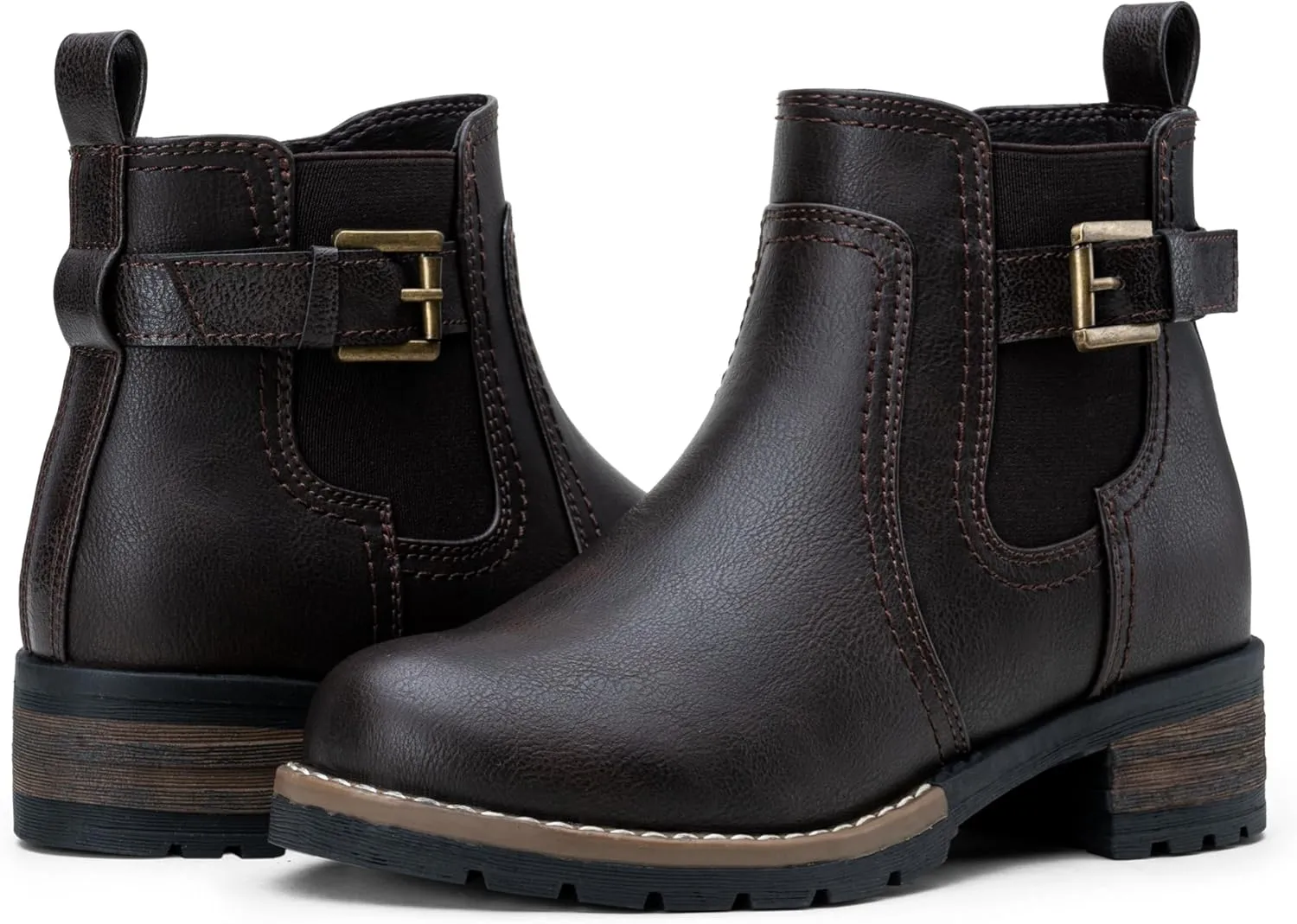 Jeossy Women's 9006 Ankle Boots Short Chelsea Booties for Women Low Heel with Zip