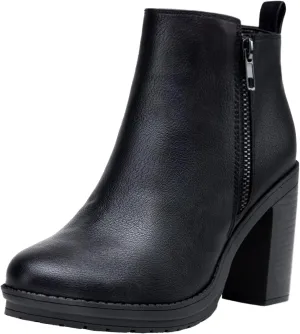 Jeossy Women's 9676 Ankle Booties Platform Chunky Heel Boots