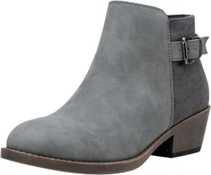 Jeossy Women’s Ankle Short Boots Western Chunky Low Heel Cowboy 9617 Booties with Zipper