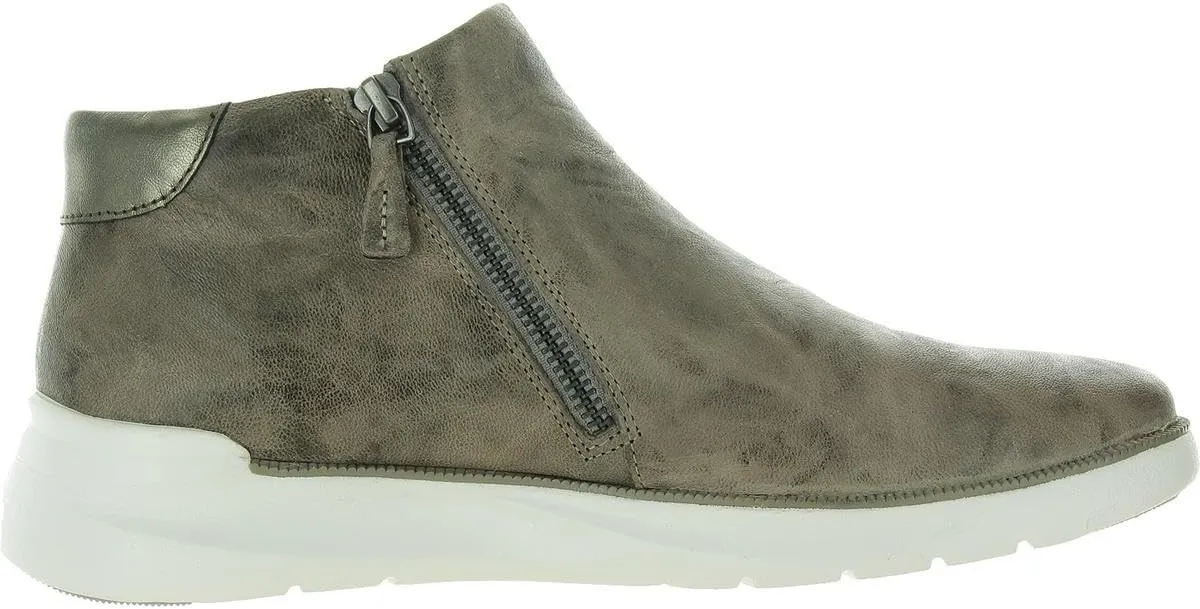 Johnston & Murphy Emery Zip Bootie for Women – Ankle Boots for Women, Leather Double Zipper Boots
