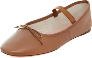 JORISTIMO Crystal Mesh Ballet Flats Stretch Band Snip Toe Ballerinas Flats Mary Jane
