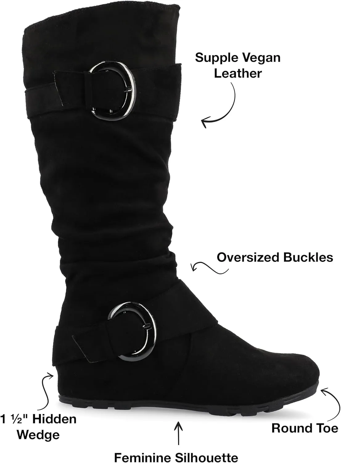 Journee Women's Extra Wide Calf Jester-01 Boots