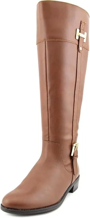 Karen Scott Womens Deliee 2 Zipper Round Toe Riding Boots