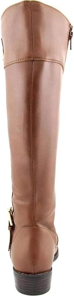 Karen Scott Womens Deliee 2 Zipper Round Toe Riding Boots