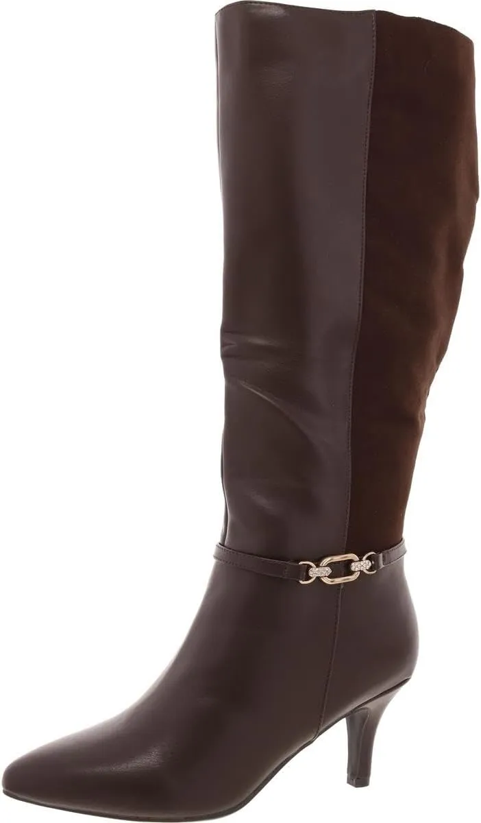 Karen Scott Womens FREYLN Comfort Insole Thigh-High Boots