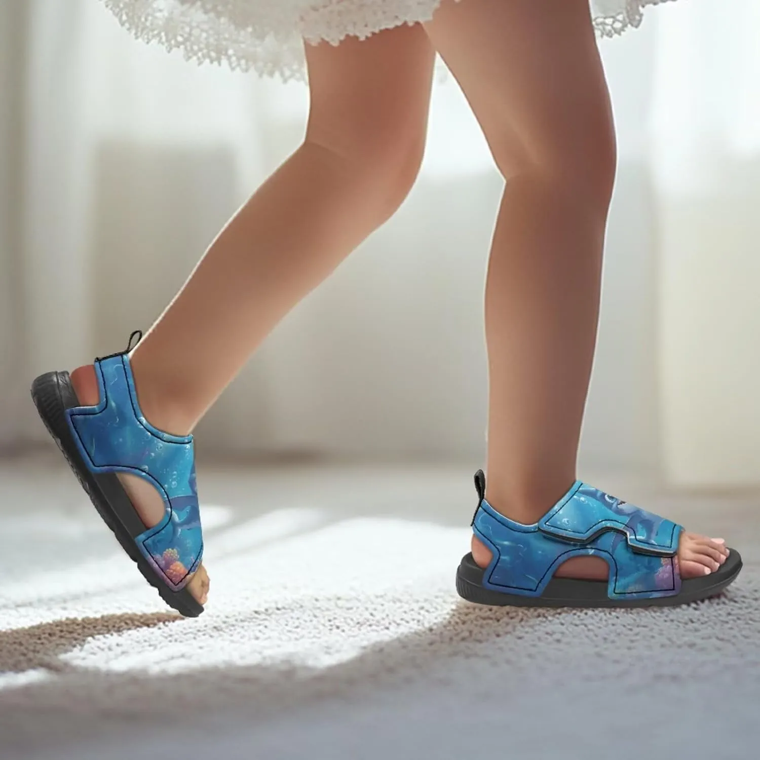 Kids Sandals Ocean Series Summer Kids Shoes Open Toe Sport Outdoor Athletic Sandals Quick Dry Water Shoes
