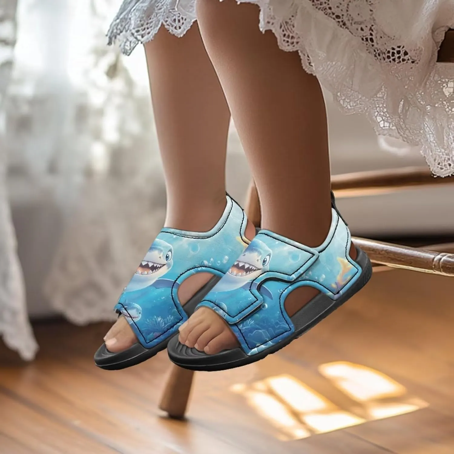 Kids Sandals Ocean Series Summer Kids Shoes Open Toe Sport Outdoor Athletic Sandals Quick Dry Water Shoes