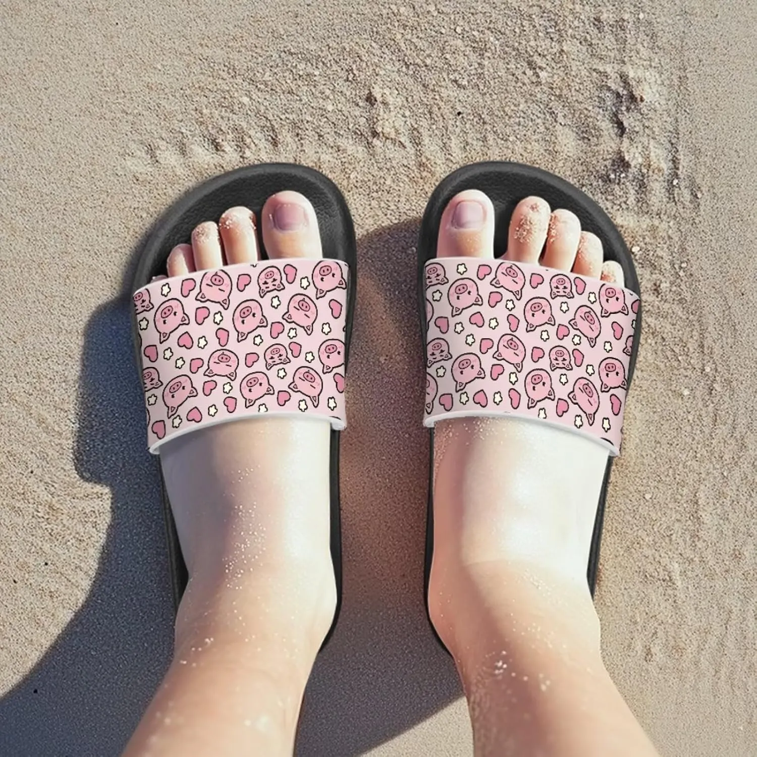 Kids Slides Boys Girls Shower Slippers Slip on Slide Sandals Non-slip Summer Beach Pool Shoes