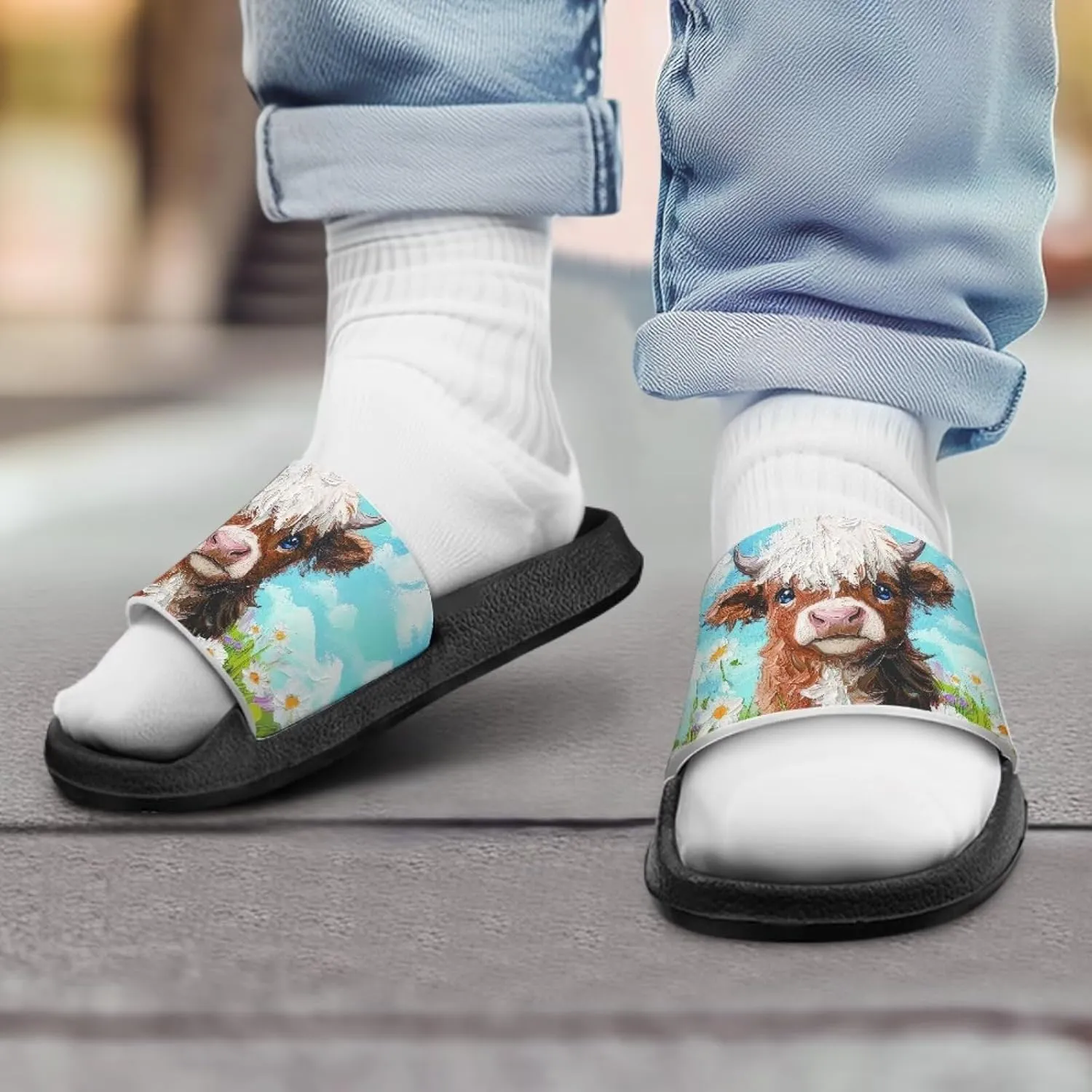 Kids Slides Boys Shower Slippers Slip Anti-Skid Home Bath Slippers Non-slip Cute Summer Beach Pool Shoes Toddler