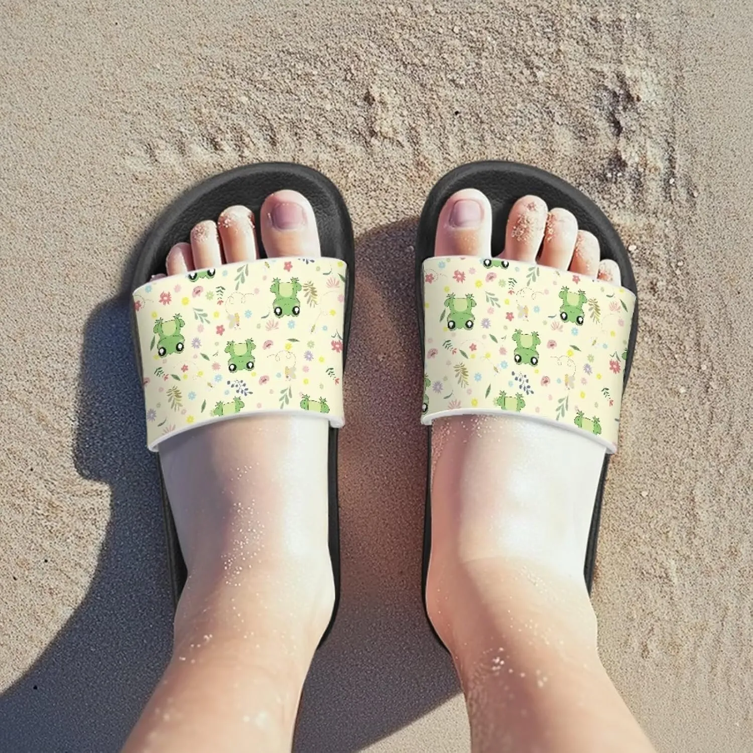 Kids Slides Boys Shower Slippers Slip Anti-Skid Home Bath Slippers Non-slip Cute Summer Beach Pool Shoes Toddler