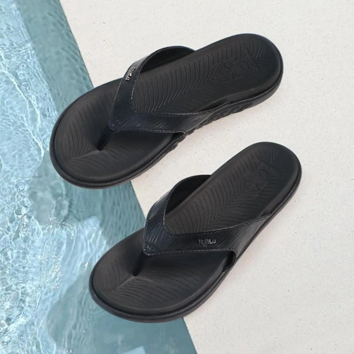 KuaiLu Flip Flops For Women Ladies Orthotic Yoga Mat Cushion Sandals Dressy Womans Lightweight Summer Slip On Beach Thong Sandles with Comfortable Arch Support (US Size 5-12)