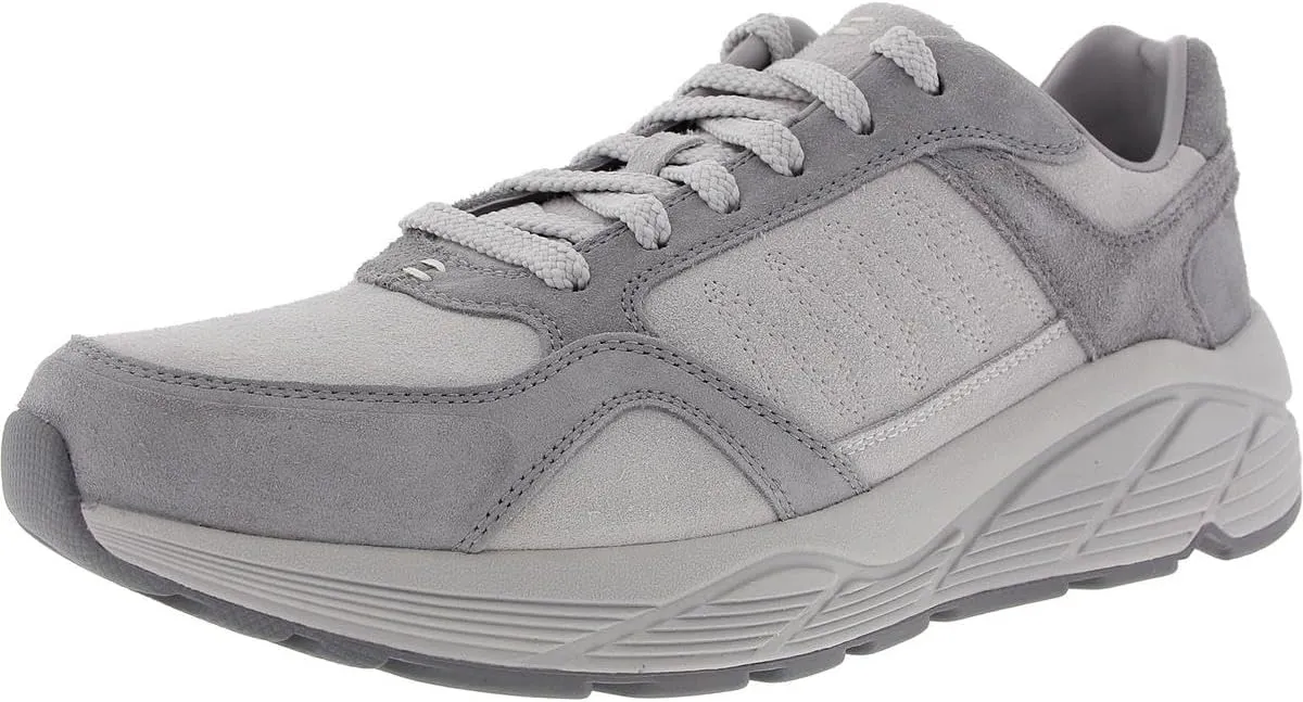 LABEL™ Go-to Low Lace-up Men's Sneakers – Soft Suede & Leather – Memory Foam Lining – Removable Footbed