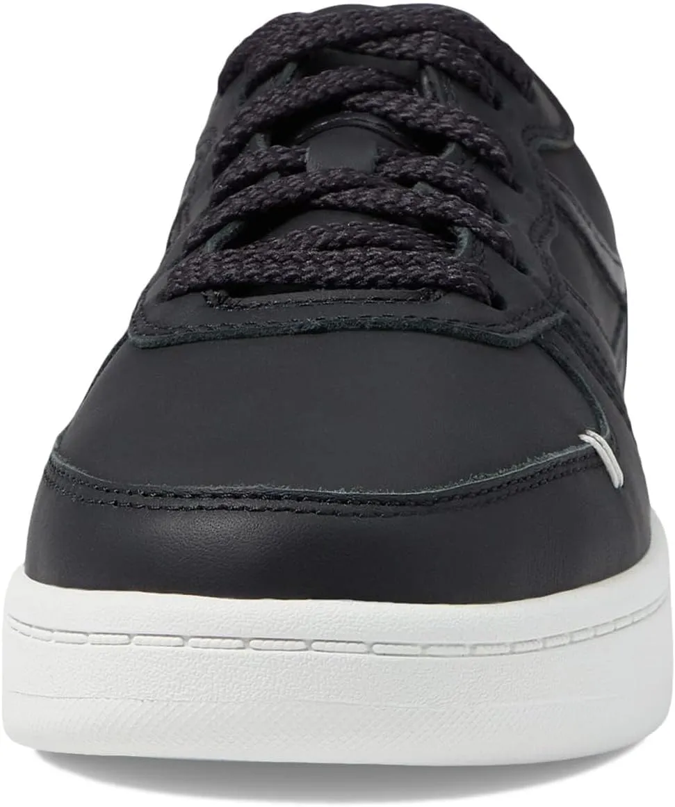LABEL™ Go-to Low Lace-up Women's Sneakers – Leather & Textile Construction – Round Toe – Flat Silhouette