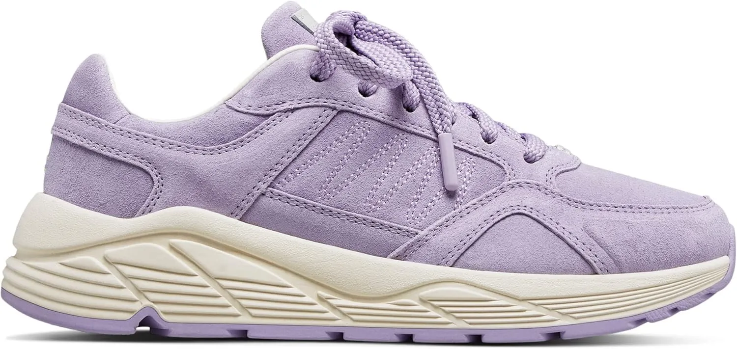 LABEL™ Go-to Low Lace-up Women's Sneakers – Suede & Leather Fabric – EVA Footbed – Lace Over Tongue Closure