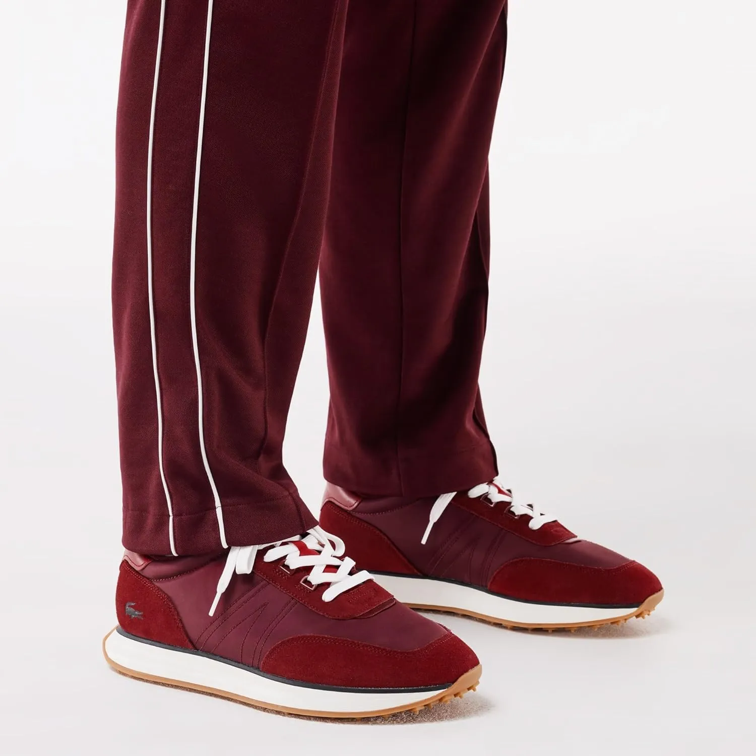 Lacoste Men's L Spin Leather and Textile Sneaker