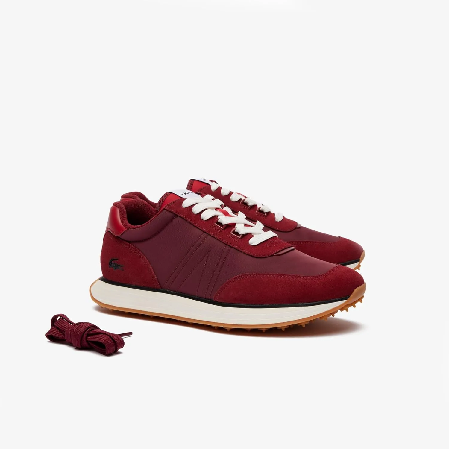 Lacoste Men's L Spin Leather and Textile Sneaker