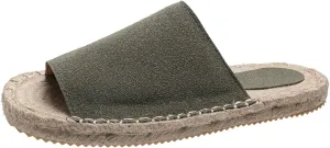 Lady Women Espadrilles Flat Slides Casual Summer Breathable Slip On Sandals Open Toe Boho Slippers