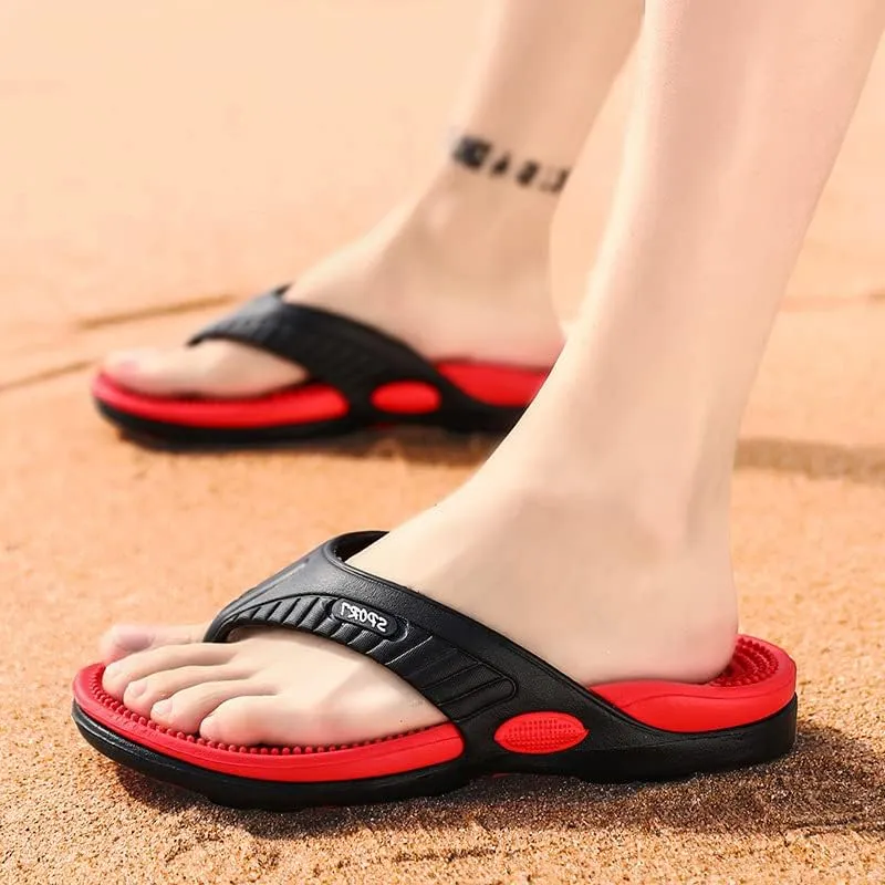 large size Men's lightweight and comfortable summer sandals, shock-absorbing and anti-slip, flip-flops are suitable for both indoor and outdoor use in spring and summer, especially on the beach.