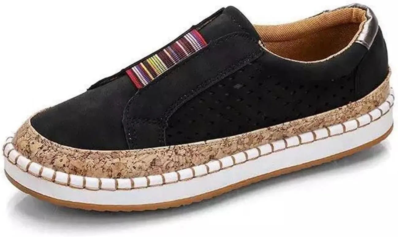Lausiuoe Shoes for Women Sneakers Slip On Canvas Shoes Low Top Fashion Comfortable Classic Casual Soft Walking Flat Loafers