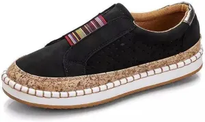 Lausiuoe Shoes for Women Sneakers Slip On Canvas Shoes Low Top Fashion Comfortable Classic Casual Soft Walking Flat Loafers