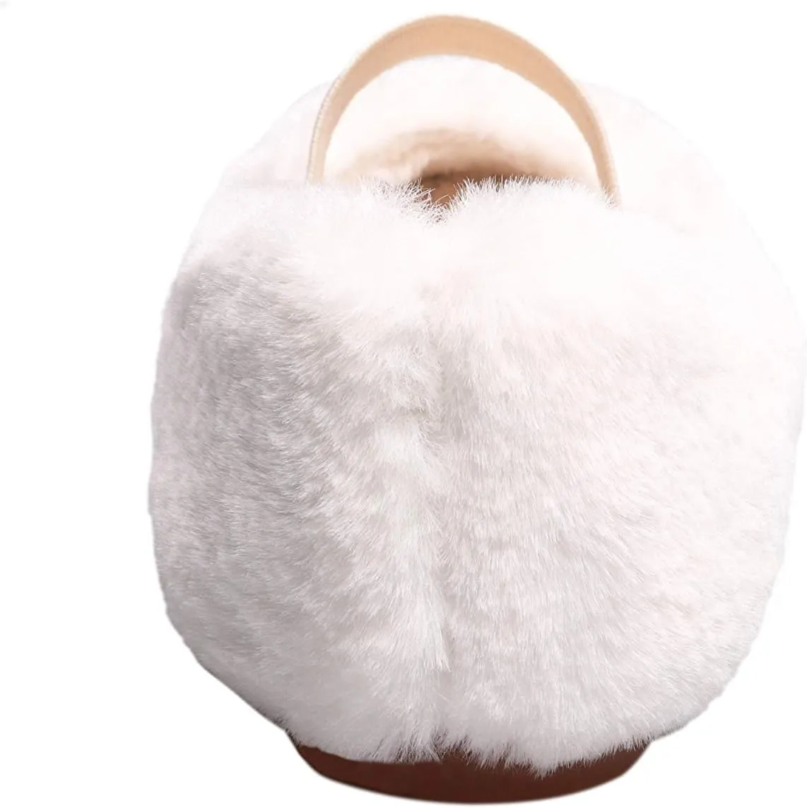 Little Girl's Fluffy Ballet Mary Jane Flats Shoes Faux Fur Slip On Loafer House Slippers