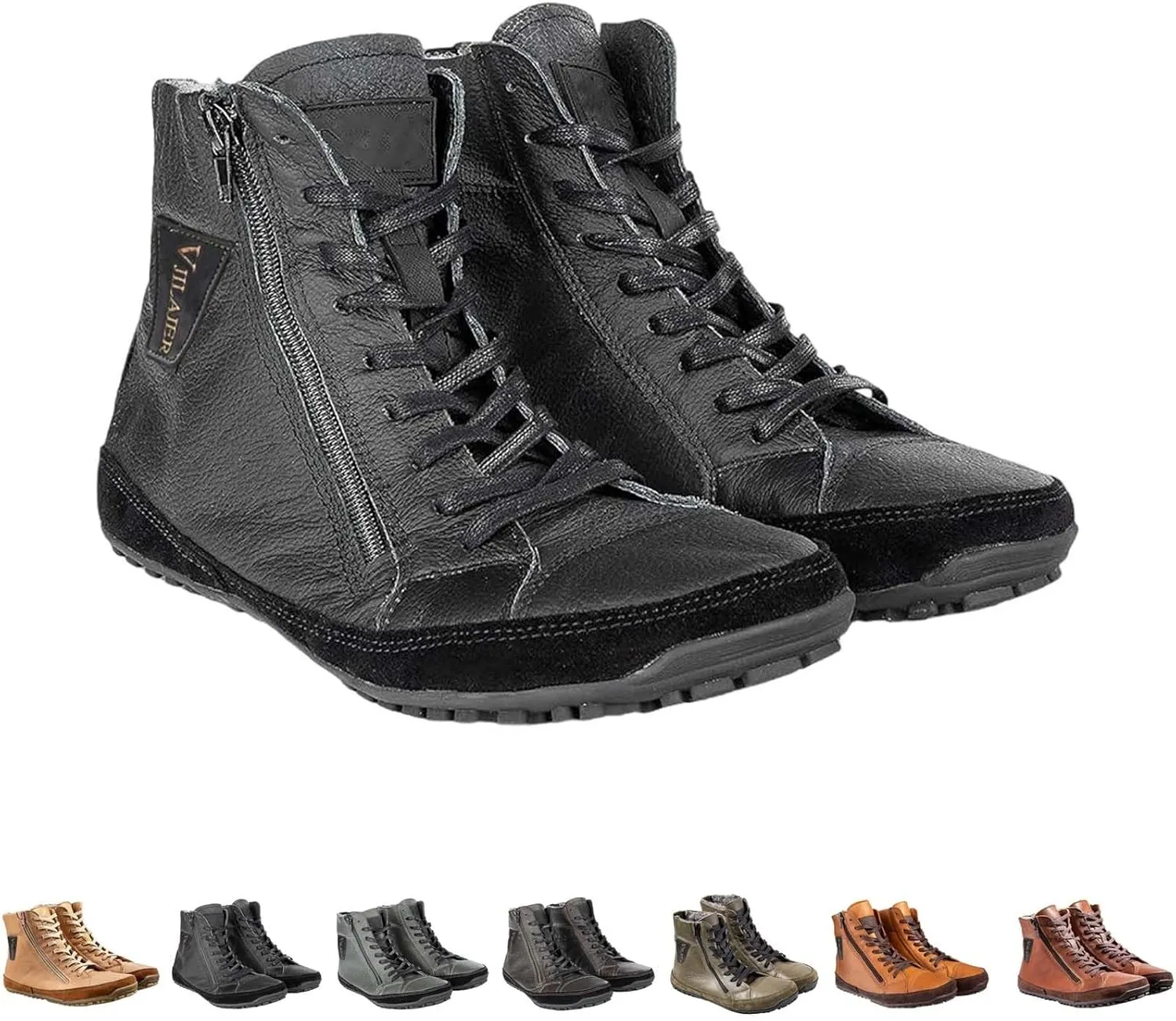 Magic Shoes Alaskan Mens, Barefoot Winter Boots Women, Non-Slip Hiking Footwear With Fleece Lined, Comfort Warm Work Boots Grounded Shoes Zero Drop Booties for Walking Fishing Trekking