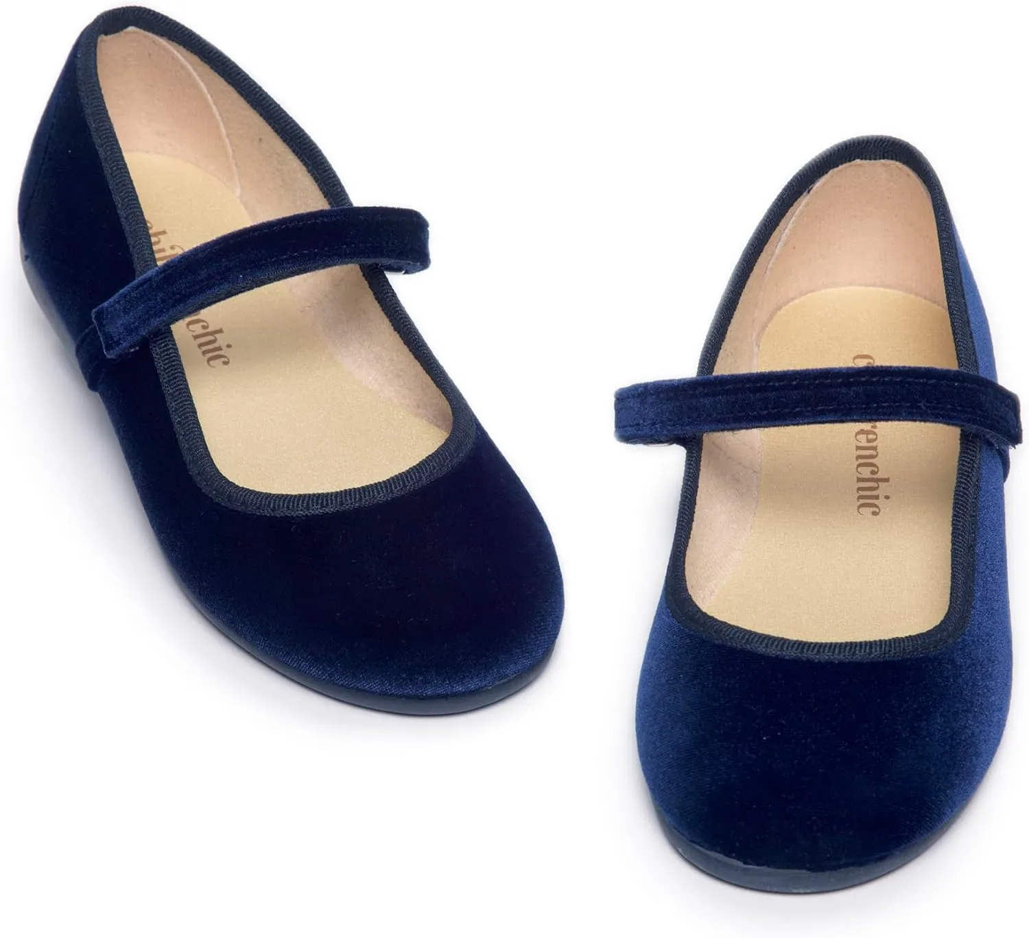 Mary Jane Shoes for Girls – Classic & Comfortable Dress Shoes for Toddlers & Kids – Perfect Flats for School, Play, and Special Occasions (Velvet)