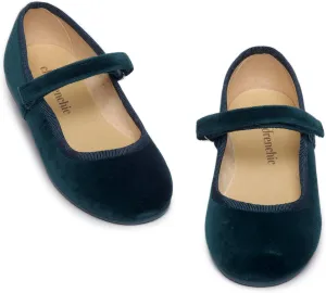 Mary Jane Shoes for Girls – Classic & Comfortable Dress Shoes for Toddlers & Kids – Perfect Flats for School, Play, and Special Occasions (Velvet)