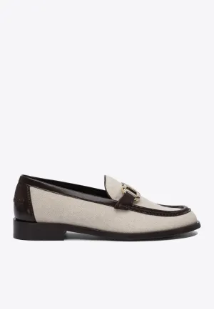 Maryan Leather-Paneled Loafers