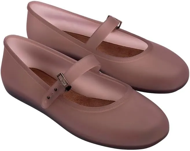 Melissa Soft Ballerina Collection - Seasonless Flats for Women - Classic Ballet Style with Adjustable Strap - Light-as-Air PVC Construction - Soft Foam Insole - Bubblegum Scent