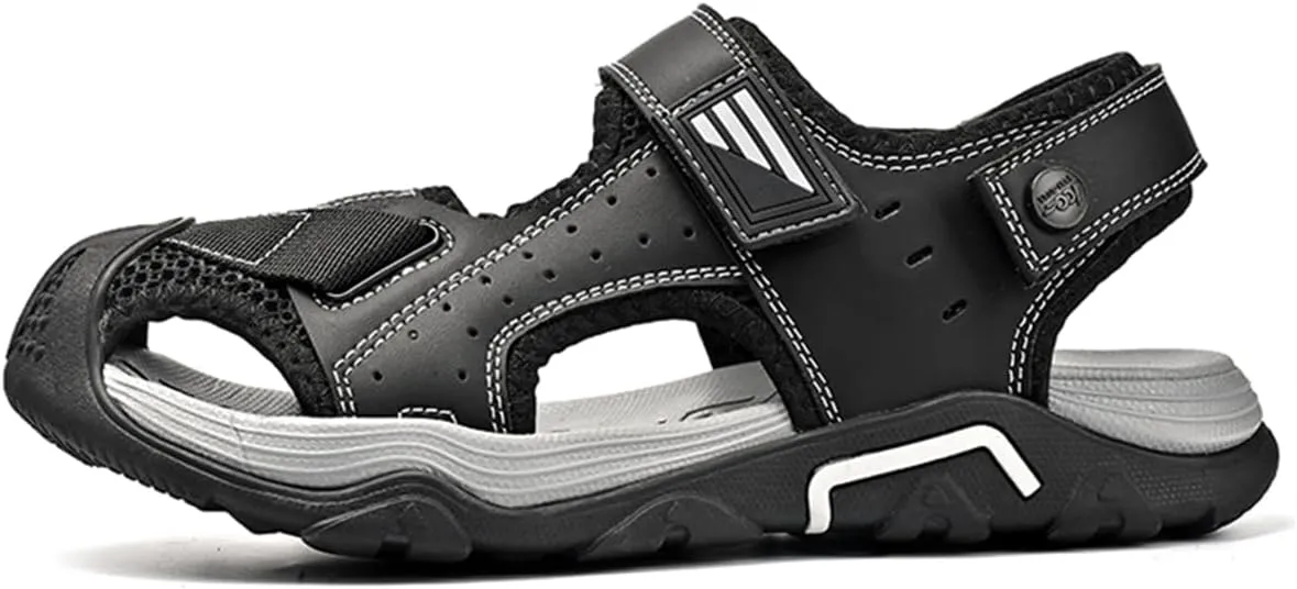 Mens Beach Sandals Outdoor Hiking Sandals Platform Water Shoes for Travel Walking Trekking Camping