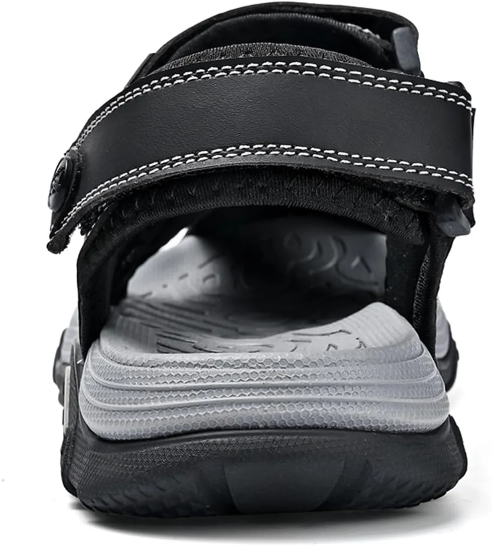 Mens Beach Sandals Outdoor Hiking Sandals Platform Water Shoes for Travel Walking Trekking Camping